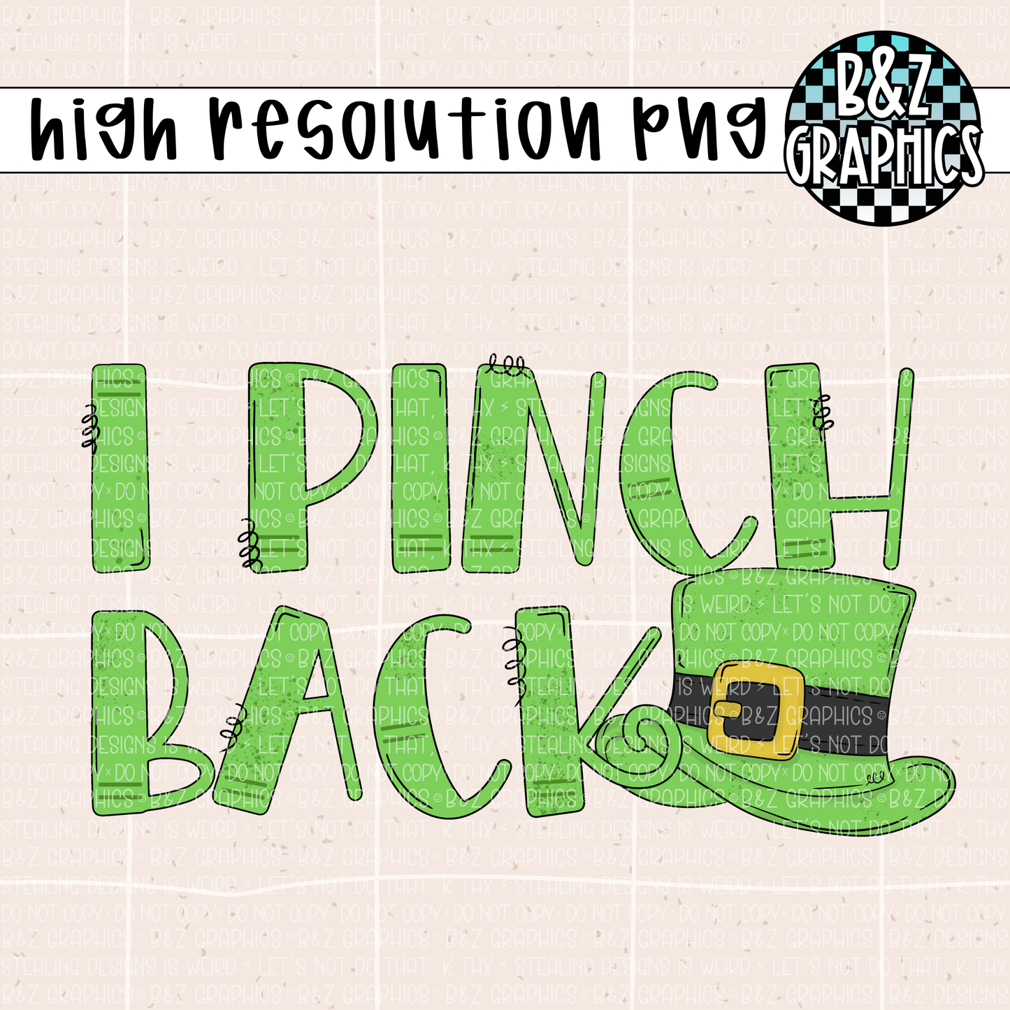 I Pinch Back PNG