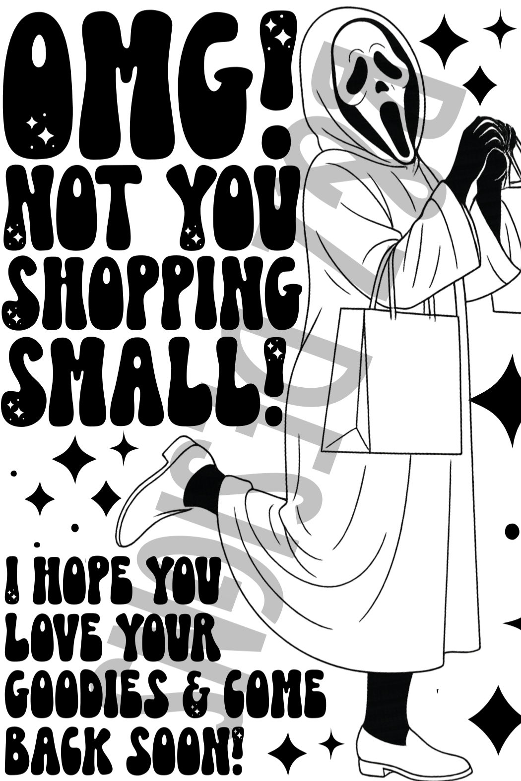 3x2 Shopping Small Label Pack