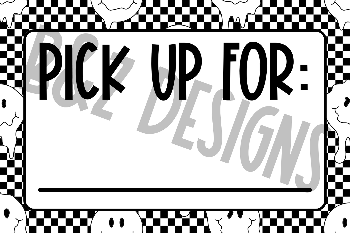 3x2 Pick Up Order Label Pack