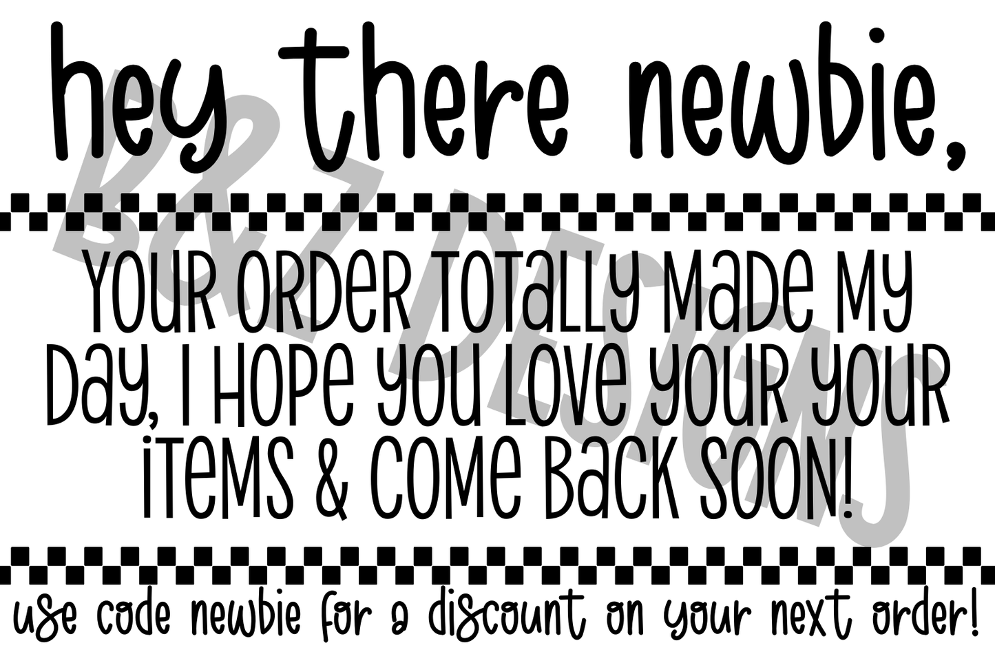 3x2 Hey There Newbie Label Pack