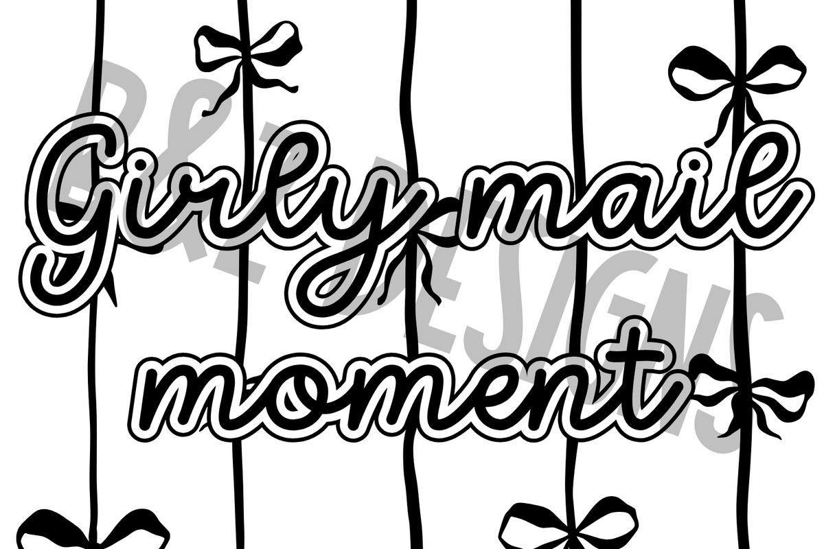 3x2 Girly Mail Moment Label Pack