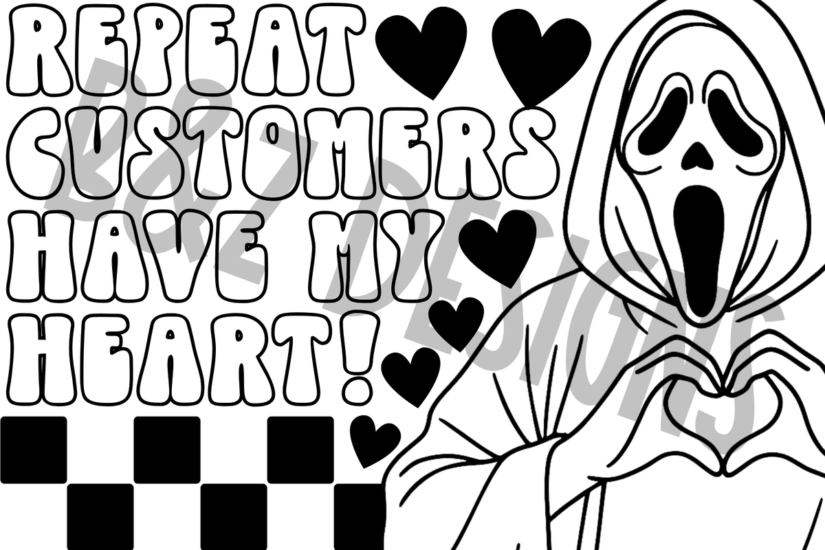 3x2 Repeat Customers Have My Heart Label Pack