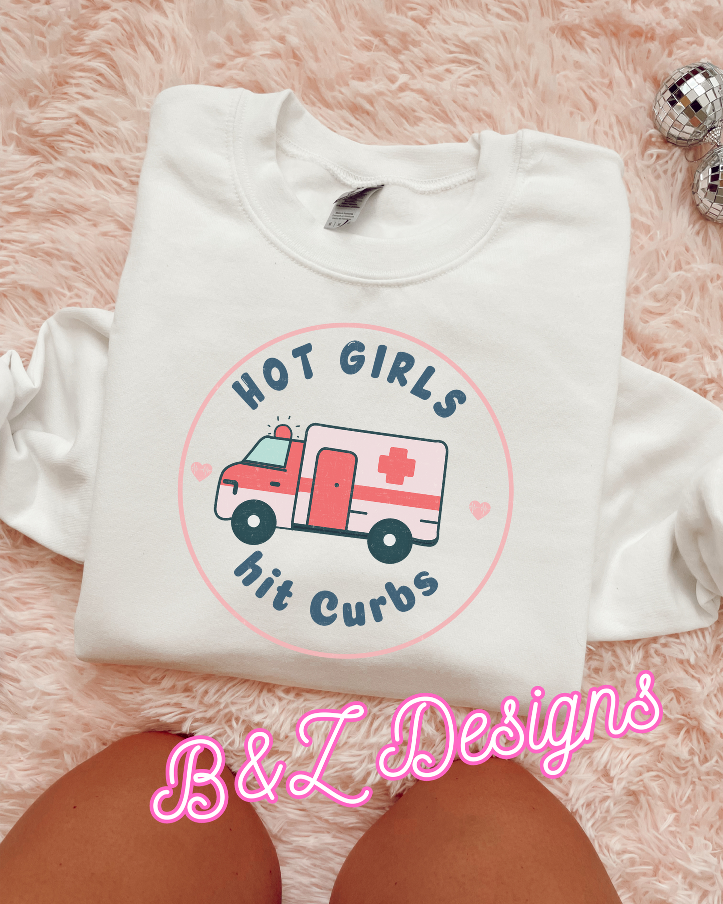 Hot Girls Hit Curbs Ambulance