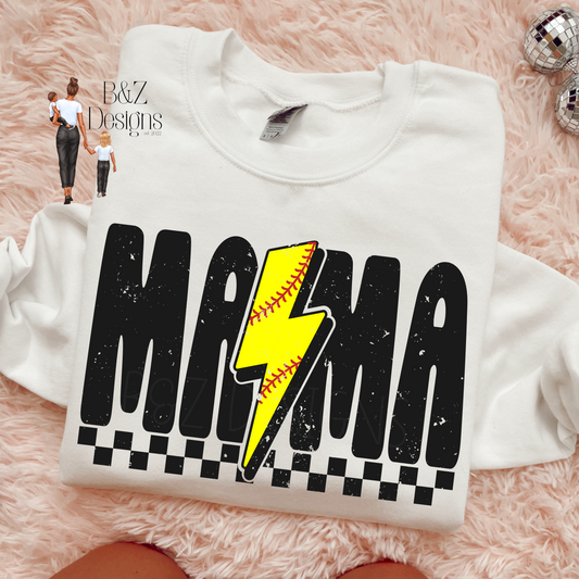 Retro Softball Mama