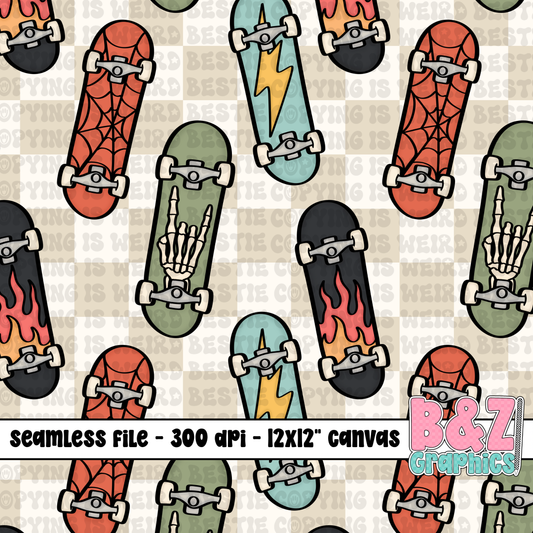 Skateboards Seamless