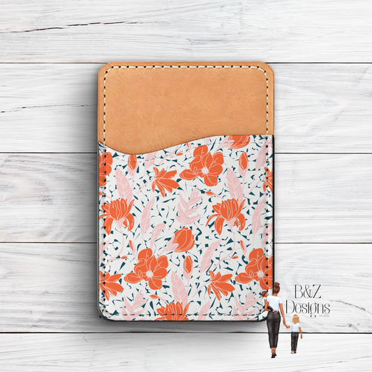 Flowers Phone Card Holder