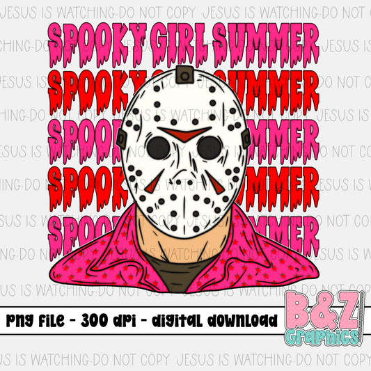 Spooky Girl Summer PNG