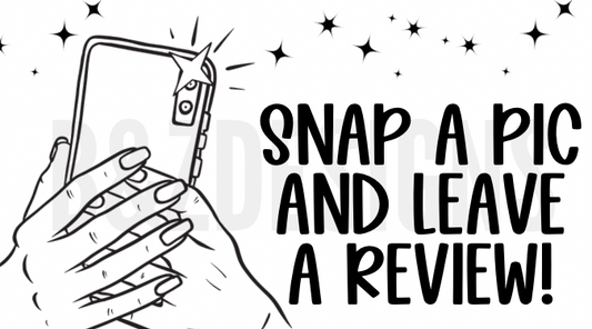 Snap A Pic & Leave A Review Small Labels Pack