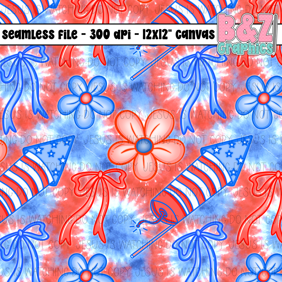 FOJ Tie Dye Seamless