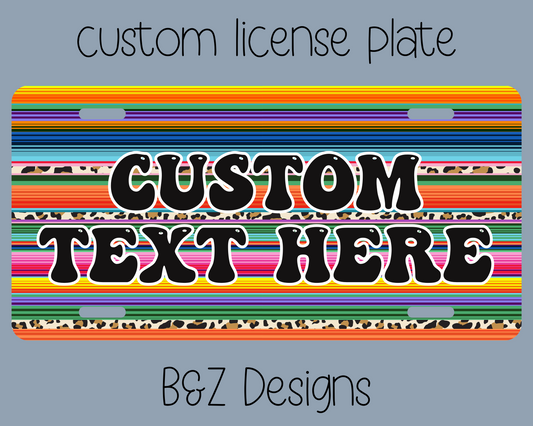 Custom Sherpa License Plate