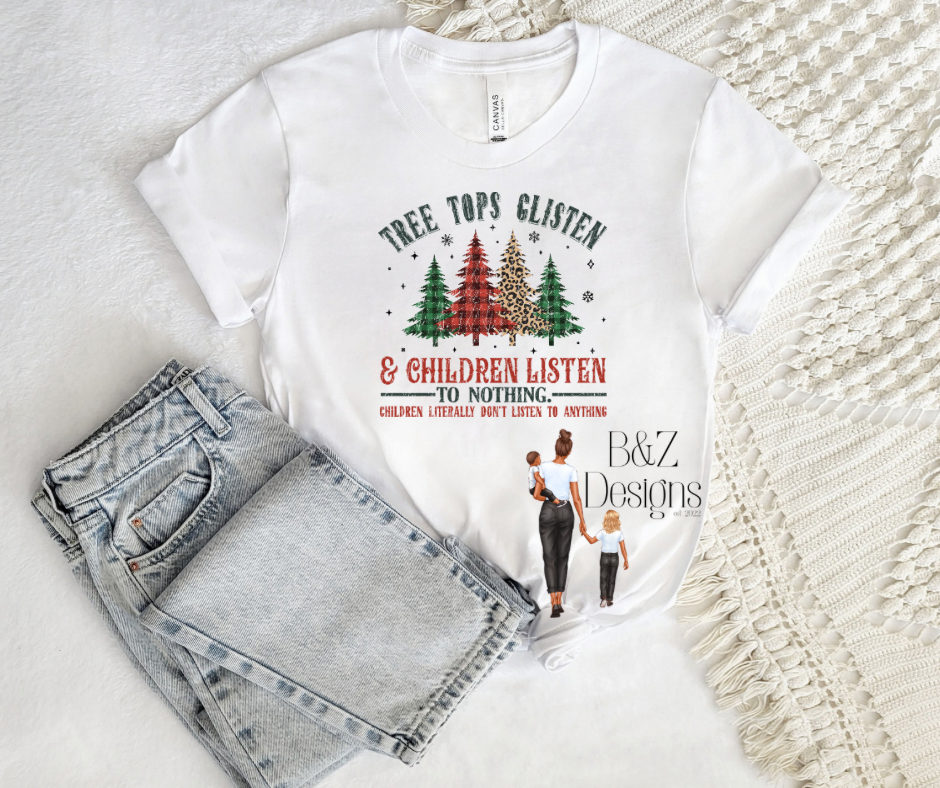 Children Listen To Nothing Christmas Retro
