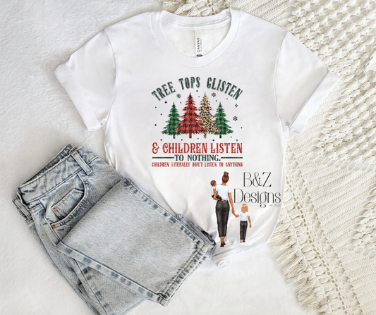 Children Listen To Nothing Christmas Retro