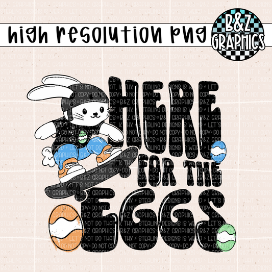 Here For The Eggs PNG