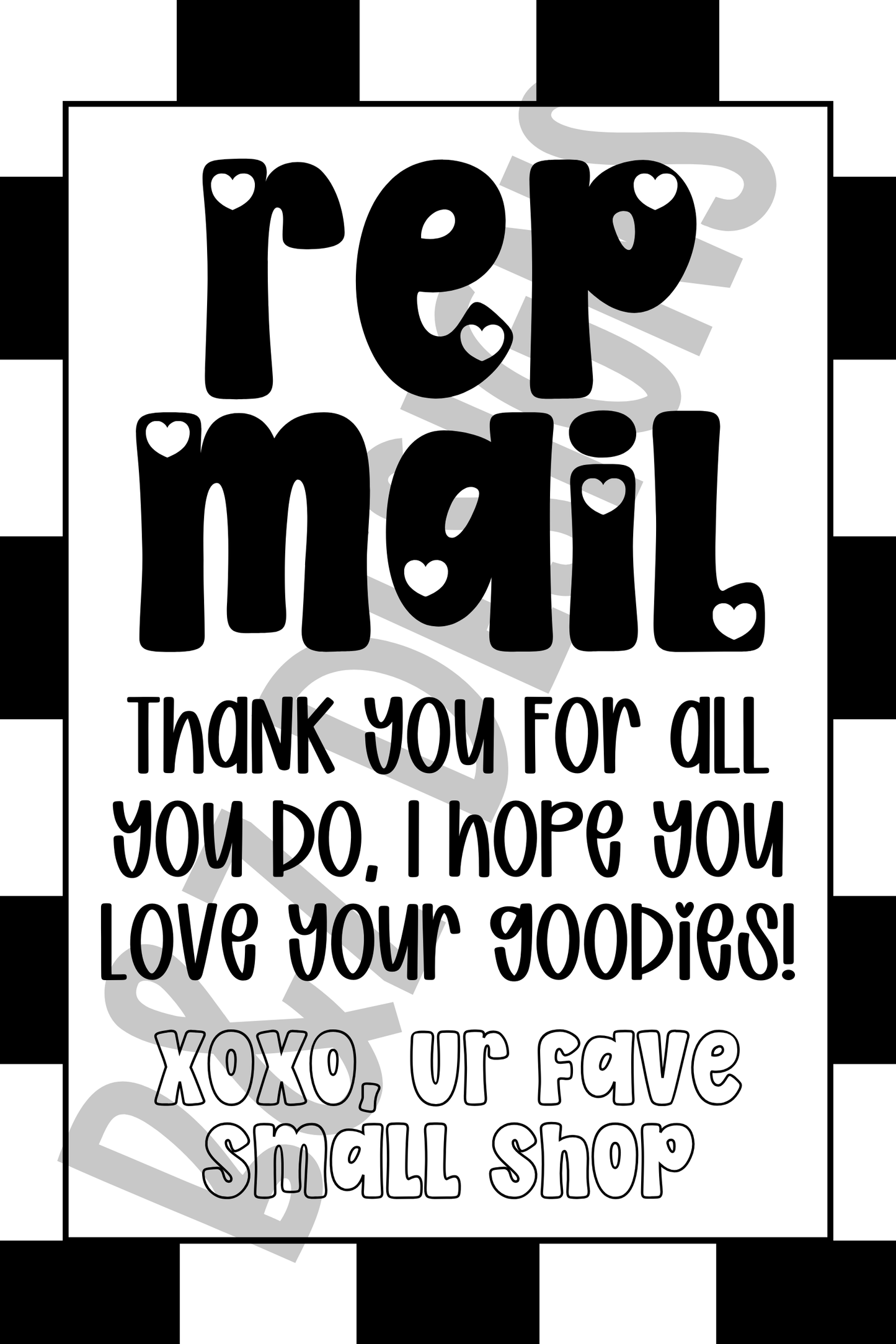 Rep Mail Big Labels