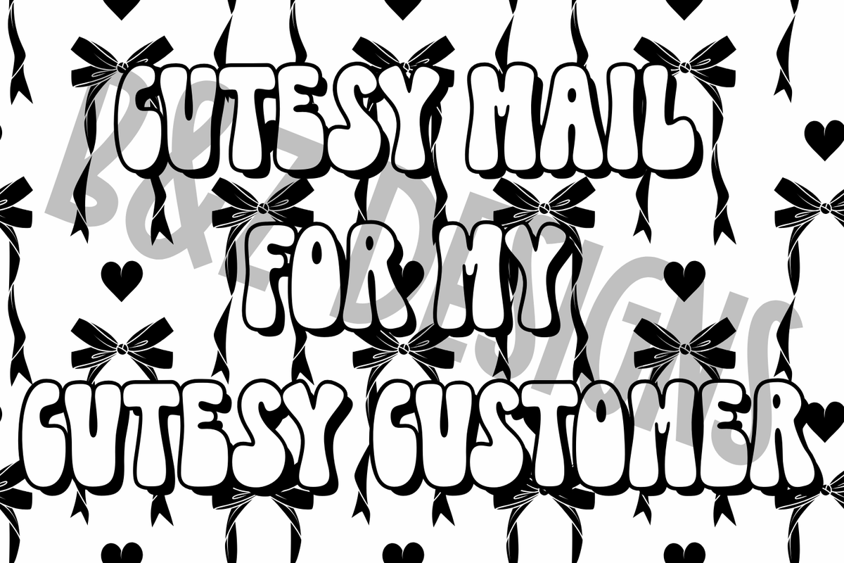 3x2 Cutesy Mail For My Cutesy Customer Label Pack