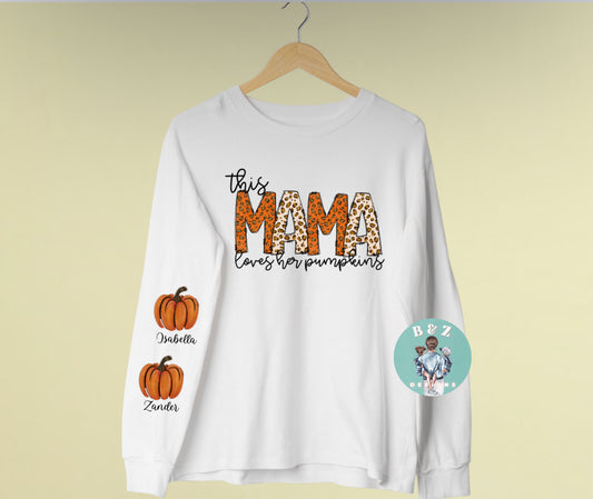 This Mama Loves Her Pumpkin(s) Crewneck