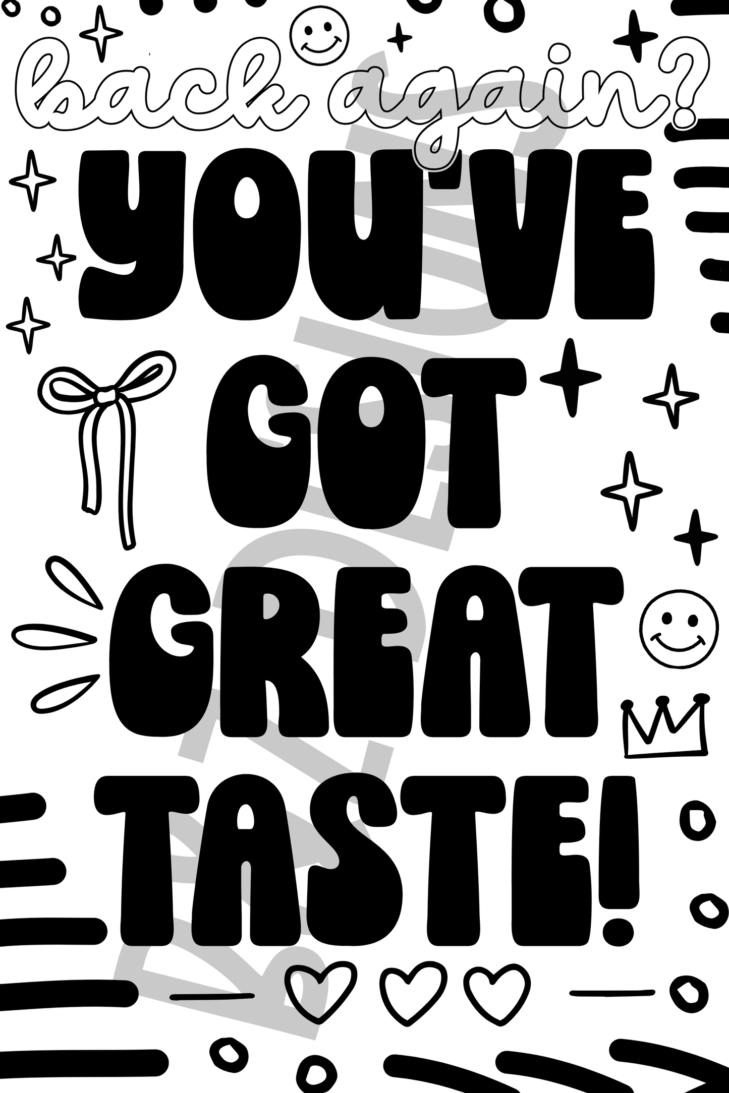 You’ve Got Great Taste Big Labels