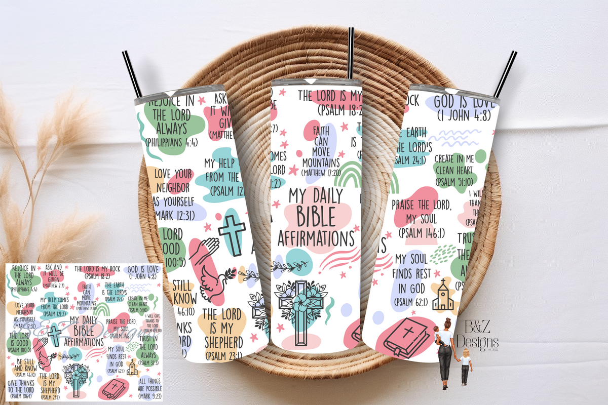 20oz Christian Affirmations Tumbler