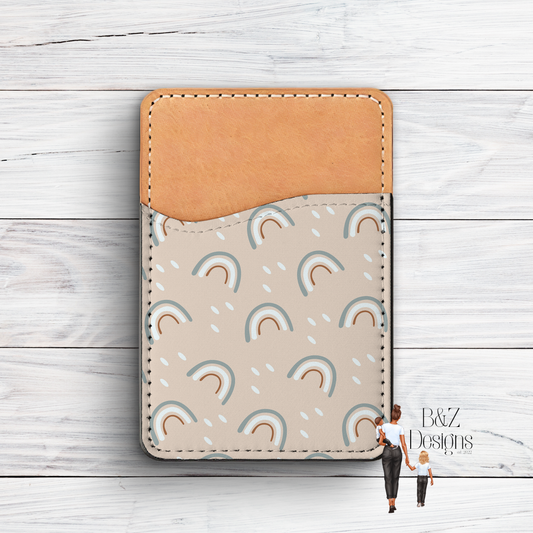 Boho Rainbows Phone Card Holder