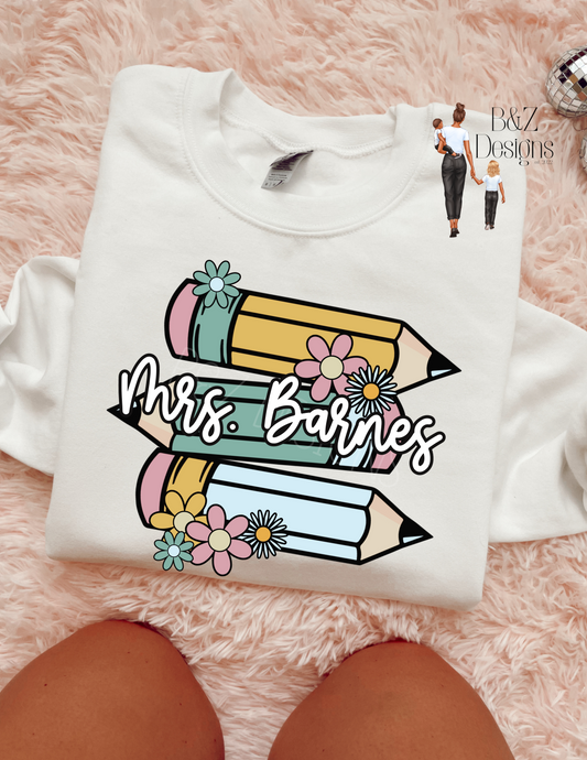 Custom Name Teacher