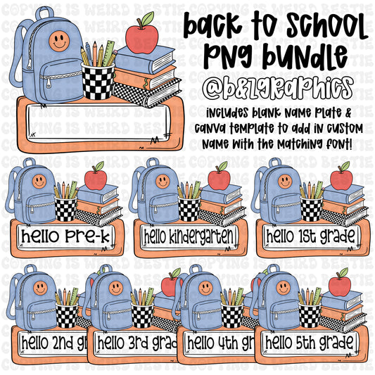 Boys BTS PNG Bundle & Template