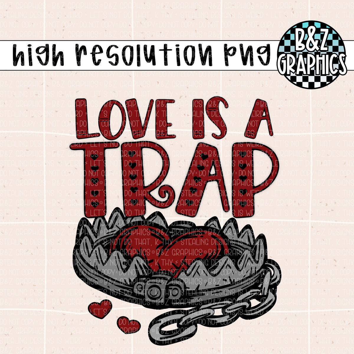 Love Is A Trap PNG