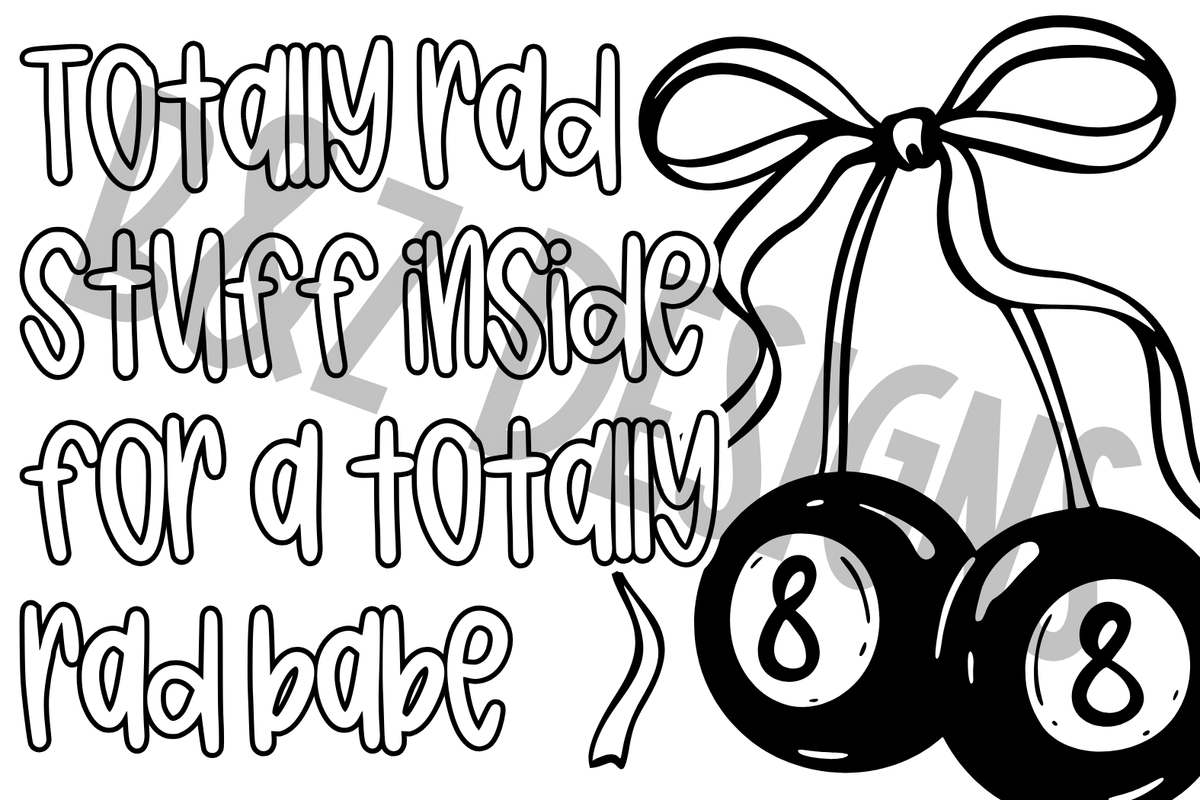 3x2 Rad Babe Label Pack