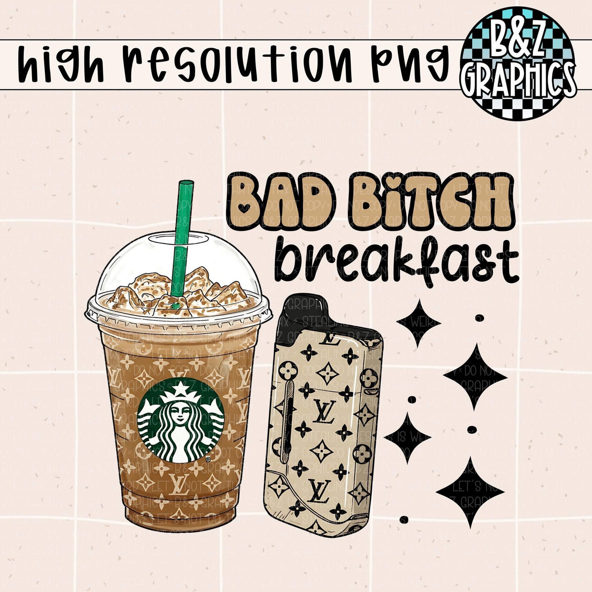 Bad B!tch Breakfast PNG