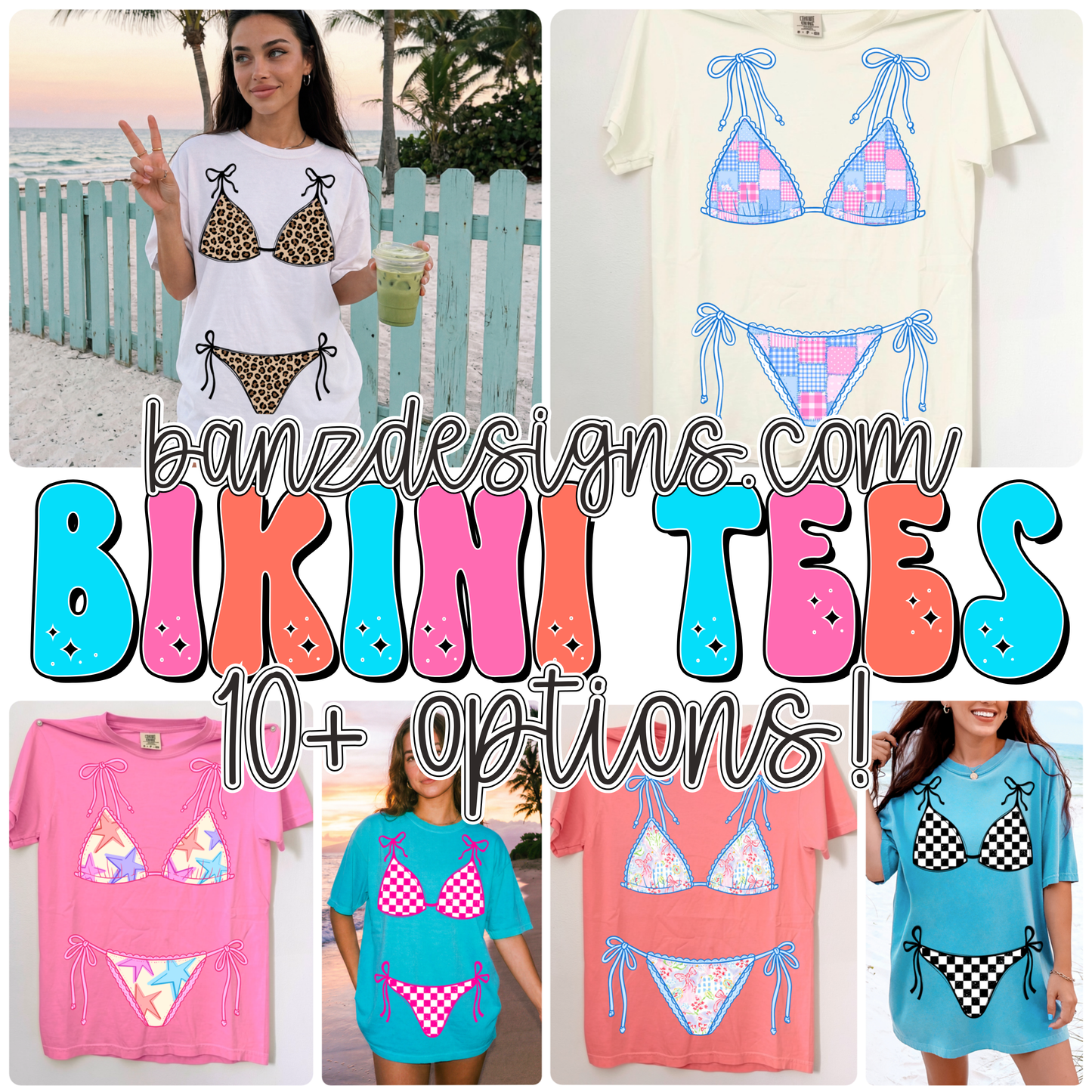 Bikini Tees (10+ options)
