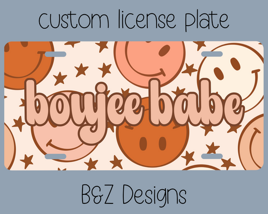 Boujee Babe License Plate