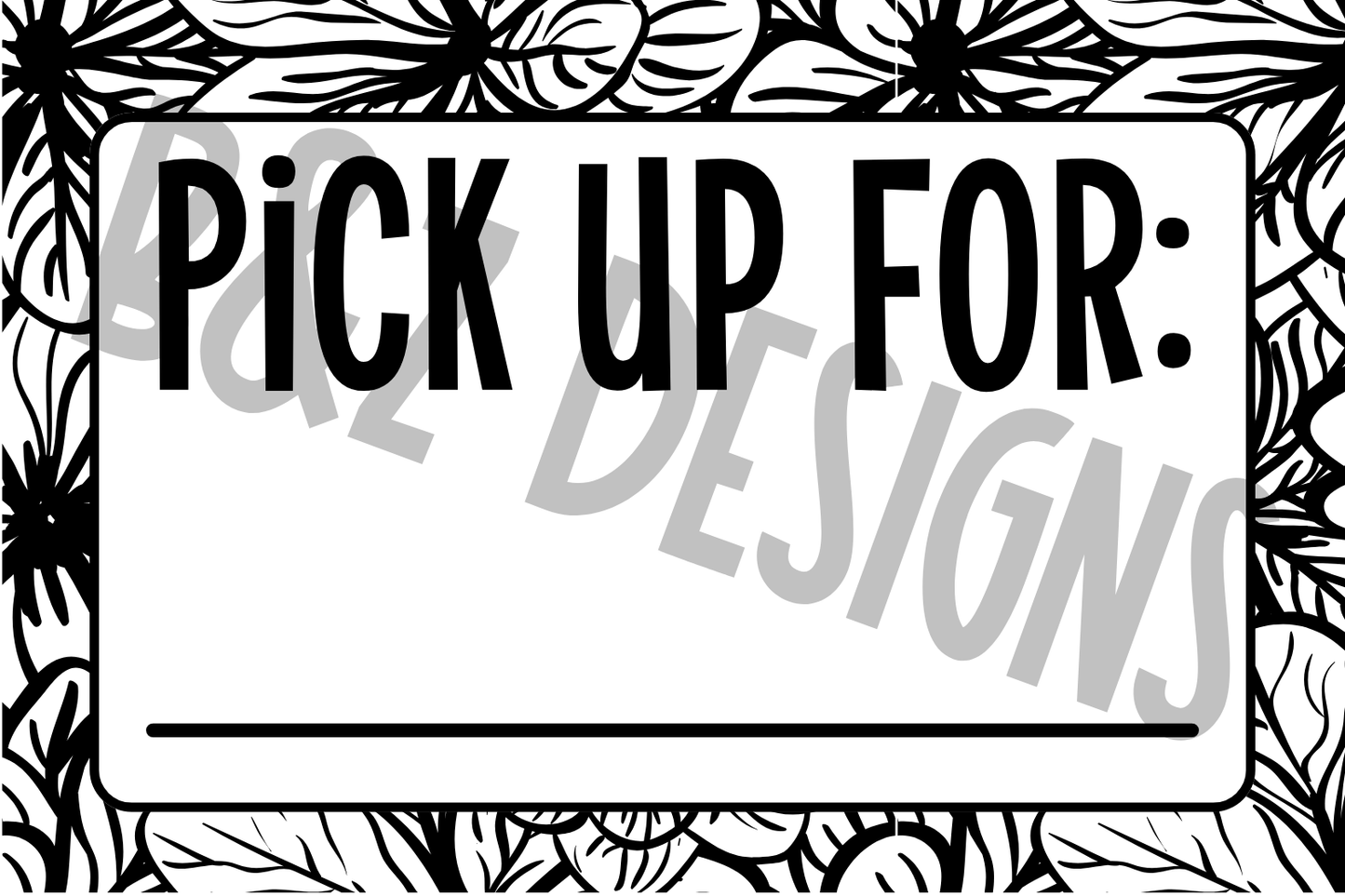 3x2 Pick Up Order Label Pack