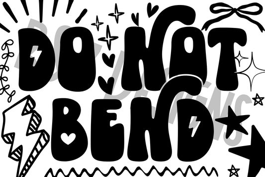 3x2 Do Not Bend Label Pack